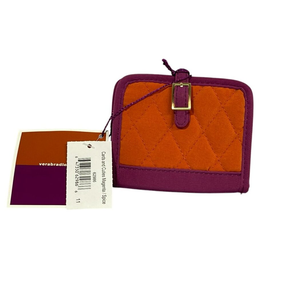 NWT Vera Bradley Cards & Cuties Wallet - Retired Magenta/Spice